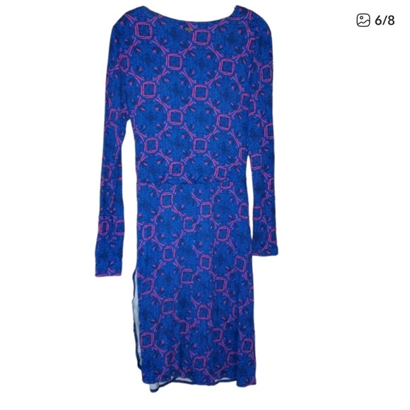 Hatley Blue and Pink Geometric Dress - Picture 4 of 5